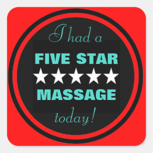 Ich hatte eine Massage heute! Aufkleber