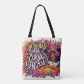 Ich hatte eine so merkwürdige Traumwelt-Alice im W Tasche (Rückseite)