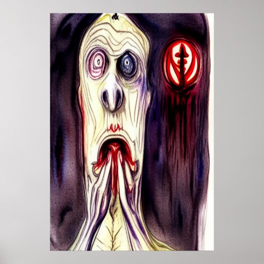 Ich hatte einen Albtraum | AI Art Poster (Vorne)