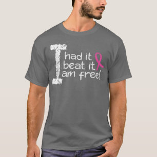 Ich hatte es, ich schlage es Ich bin frei rosa Rib T-Shirt