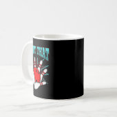 Ich hatte geschlagen, dass der lustige Bowling Bow Kaffeetasse (Vorderseite Links)