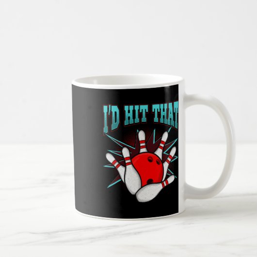 Ich hatte geschlagen, dass der lustige Bowling Bow Kaffeetasse (Rechts)
