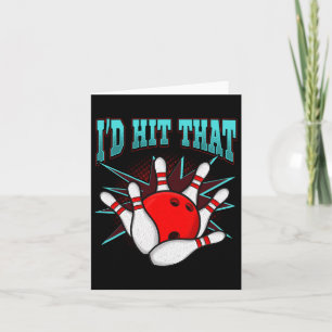 Ich hatte geschlagen, dass der lustige Bowling Bow Karte