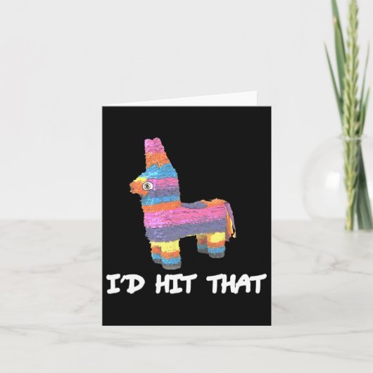 Ich hatte getroffen, dass Pinata Cinco De Mayo Fun Karte (Vorderseite)