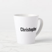 Ich hätte Liebe, latte Tasse mit Namen zu verdoppe (Rechte Ecke)