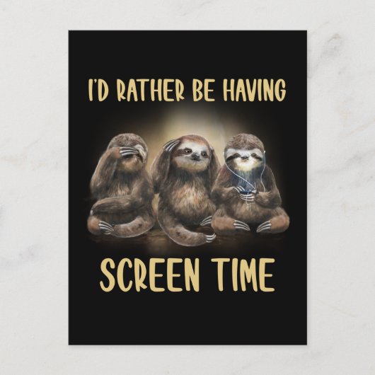 Ich hätte lieber Lauf-Zeit-Funny-Lover Postkarte (Vorderseite)