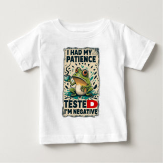 ICH HATTE MEINE GEDANKEN TESTET, ICH BIN NEGATIV BABY T-SHIRT