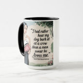 Ich hatte meinen Hund eher gehört: Feministin mit Tasse (Vorderseite Links)