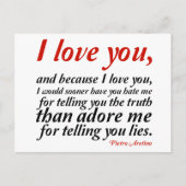 Ich hätte mich eher gehasst postkarte (Vorderseite)