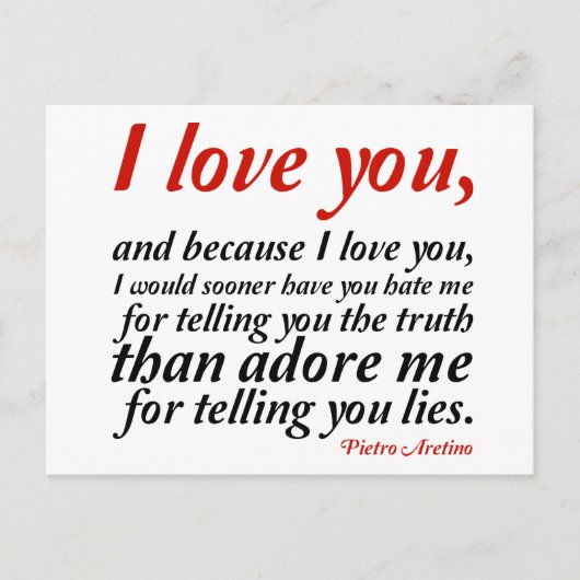 Ich hätte mich eher gehasst postkarte (Vorderseite)