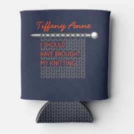 Ich hätte mir das Knittern machen sollen - grau Dosenkühler