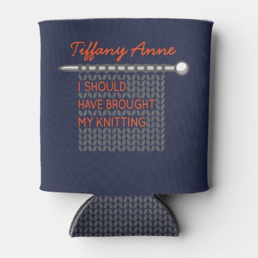 Ich hätte mir das Knittern machen sollen - grau Dosenkühler (Vorderseite)