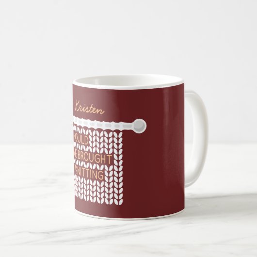 Ich hätte mir das Knittern machen sollen - weiß Kaffeetasse (VorderseiteRechts)