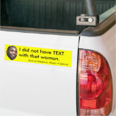 Ich hatte nicht TEXT mit dieser Frau Autoaufkleber (Auf Lkw)