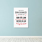 Ich hätte nie geträumt, dass ich ein Sohn im Schwi Leinwanddruck (Insitu (Holzboden))