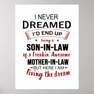 Ich hätte nie geträumt, dass ich ein Sohn im Schwi Poster