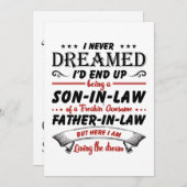 Ich hätte nie geträumt, dass ich ein Sohn im Schwi Save The Date (Vorne/Hinten)