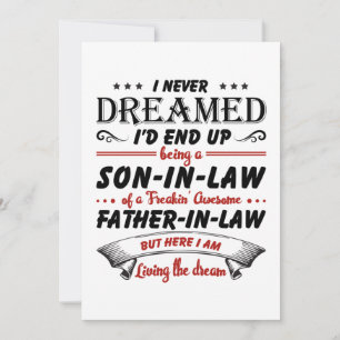 Ich hätte nie geträumt, dass ich ein Sohn im Schwi Save The Date