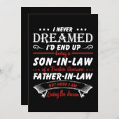 Ich hätte nie geträumt, dass ich ein Sohn im Schwi Save The Date (Vorne/Hinten)