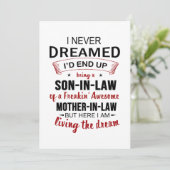 Ich hätte nie geträumt, dass ich ein Sohn im Schwi Save The Date (Stehend Vorderseite)