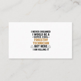 Ich hätte nie geträumt, dass ich ein super cooler  visitenkarte