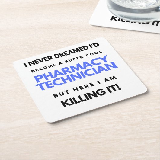 Ich hätte nie geträumt, dass ich eine Coole Apothe Rechteckiger Pappuntersetzer (angewinkelt)