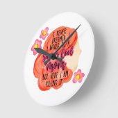 Ich hätte nie geträumt, dass ich eine sehr Coole M Runde Wanduhr (Winkel)