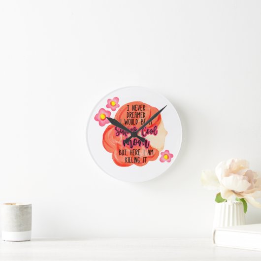 Ich hätte nie geträumt, dass ich eine sehr Coole M Runde Wanduhr (Zuhause)