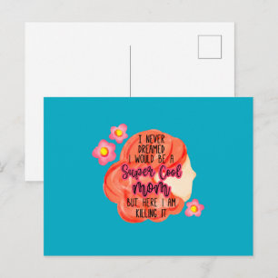 Ich hätte nie geträumt, dass ich eine super coole postkarte