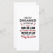 Ich hätte nie geträumt, dass ich letztendlich ein  dankeskarte (Vorne/Hinten)