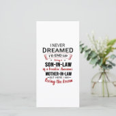 Ich hätte nie geträumt, dass ich letztendlich ein  dankeskarte (Stehend Vorderseite)