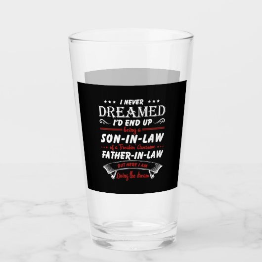 Ich hätte nie geträumt, dass ich letztendlich ein  glas (Vorderseite)