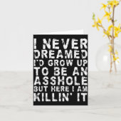 Ich hätte nie geträumt, dass ich zu einem Loch her Karte (Gelbe Blume)