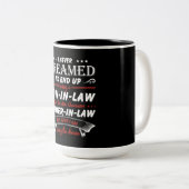 Ich hätte nie geträumt, ein Sohn zu sein - im Rech Zweifarbige Tasse (VorderseiteRechts)