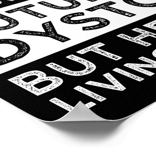 Ich hätte nie geträumt, in einer Dystopie zu leben Poster (Ecke)