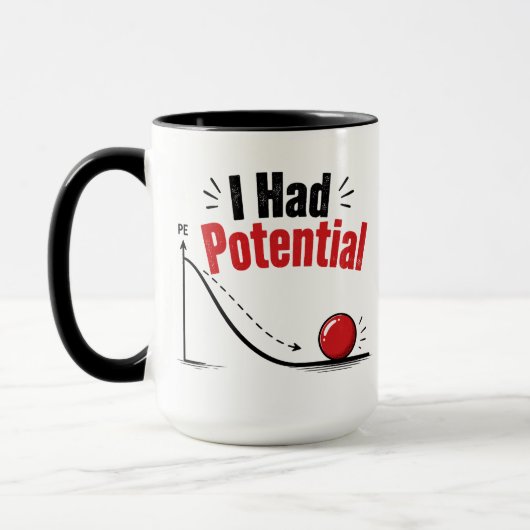 Ich hatte potenziellen Physik-Humor Tasse (Links)