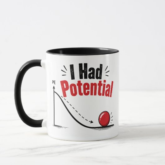 Ich hatte potenziellen Physik-Humor Tasse (Links)