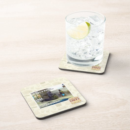 Ich haz u weiß getränkeuntersetzer (Rechte Seite)