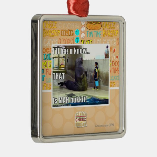 Ich haz u weiß ornament aus metall (Rechts)