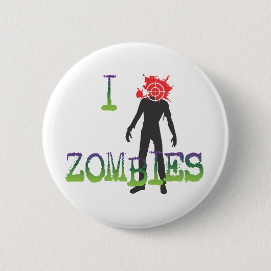Ich headshote Zombies Button (Vorderseite)