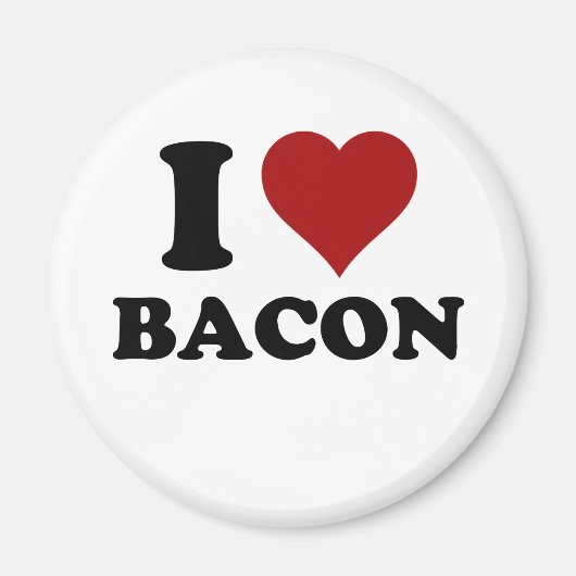 ICH HEART BACON MAGNET (Vorne)