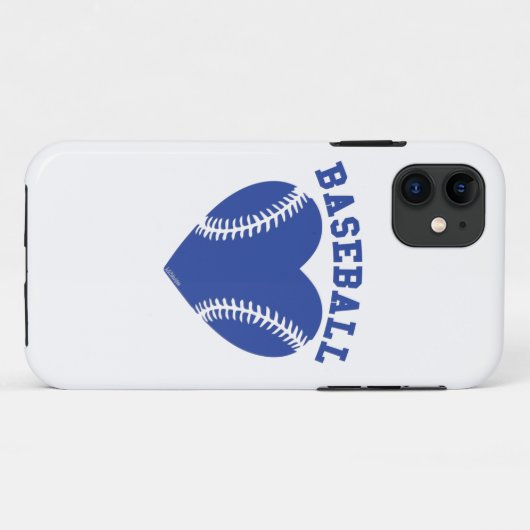 ICH HEART BASEBALL Case-Mate iPhone HÜLLE (Rückseite (Horizontal))