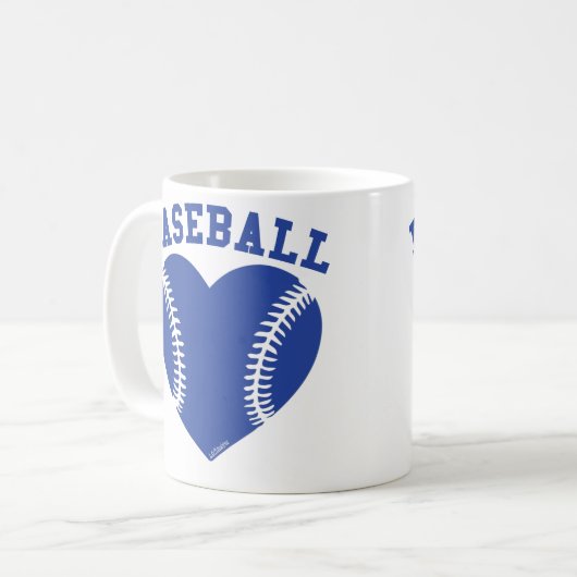 ICH HEART BASEBALL KAFFEETASSE (Vorderseite Links)