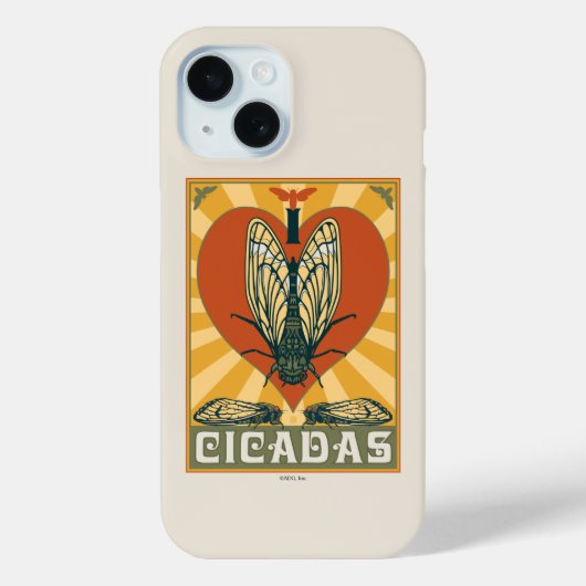 Ich heart Cicadas Case-Mate iPhone Hülle (Rückseite)