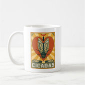 Ich heart Cicadas Kaffeetasse (Links)