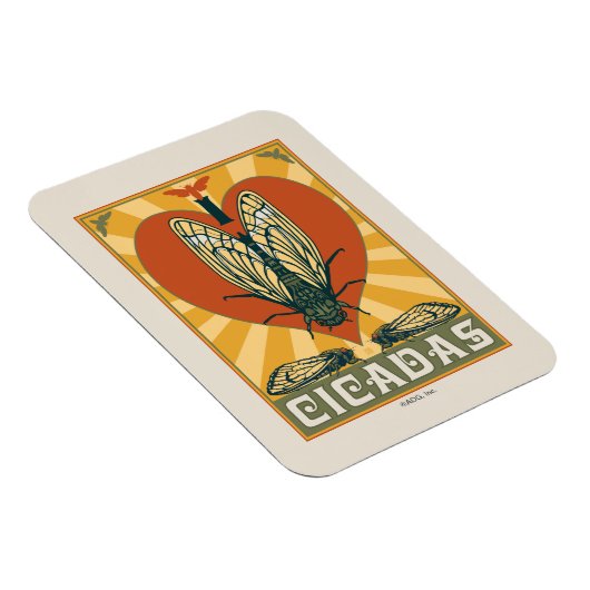 Ich heart Cicadas Magnet (Rechte Seite)