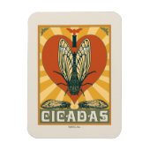 Ich heart Cicadas Magnet (Vertikal)
