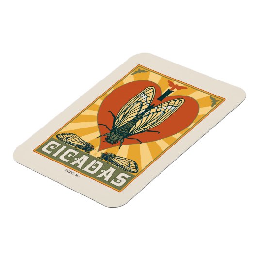 Ich heart Cicadas Magnet (Linke Seite)