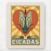 Ich heart Cicadas Mousepad (Vorne)