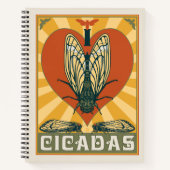 Ich heart Cicadas Notizblock (Vorderseite)